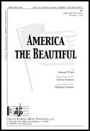 America the Beautiful SA choral sheet music cover